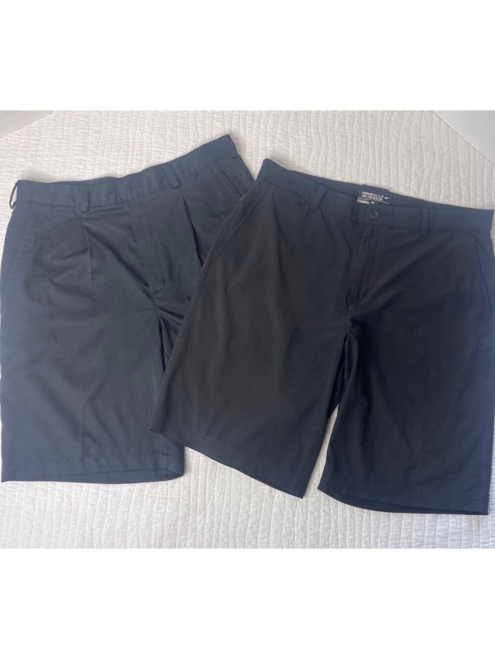 Nike Golf Mens Black Casual Shorts Lot of Two SZ 34 Lightweight